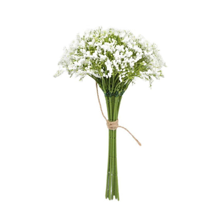 16pcs Artificial Foam Full Star Flowers Wedding Bouquet Home Decor Simulation White - Petal & Stem