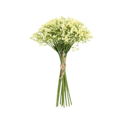 16pcs Artificial Foam Full Star Flowers Wedding Bouquet Home Decor Simulation White - Petal & Stem