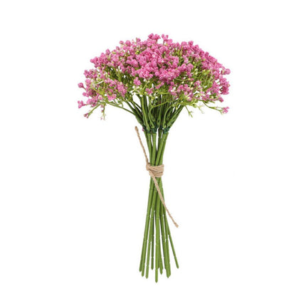 16pcs Artificial Foam Full Star Flowers Wedding Bouquet Home Decor Simulation White - Petal & Stem