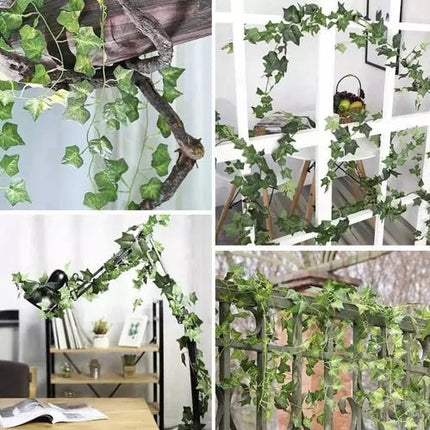 25 meters Ivy garland / Leaf garland 2 m long Green - Petal & Stem