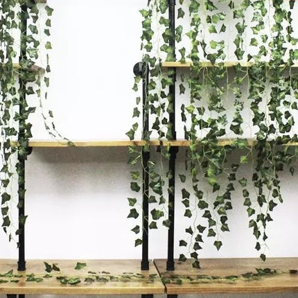 25 meters Ivy garland / Leaf garland 2 m long Green - Petal & Stem