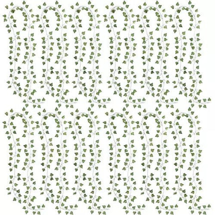 25 meters Ivy garland / Leaf garland 2 m long Green - Petal & Stem