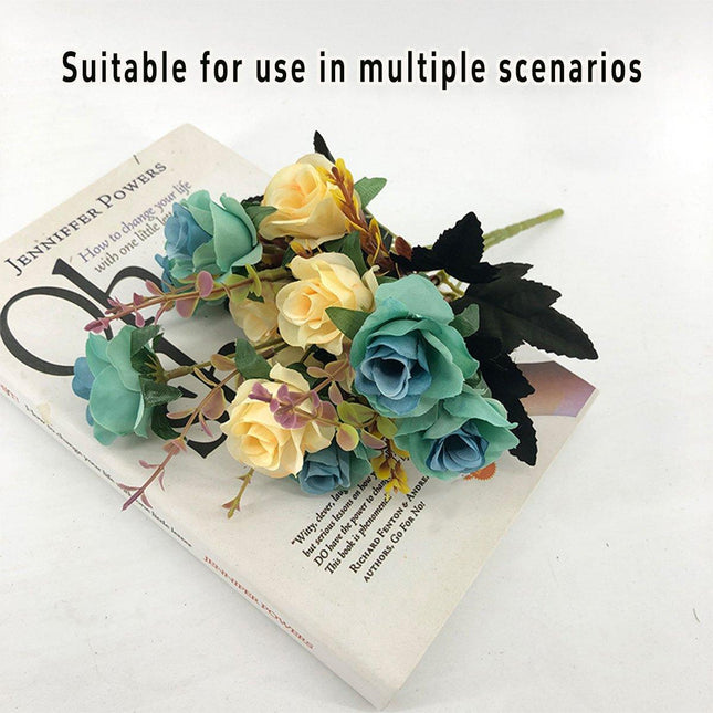 4pcs Artificial Flowers Home Decoration Floral Arrangement for Living Room Decor - Petal & Stem