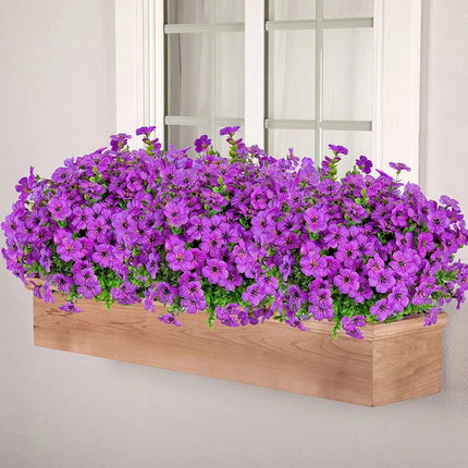 7 Heads 35 Mesh Eucalyptus Violet Light Pink 21 Bunches - Petal & Stem