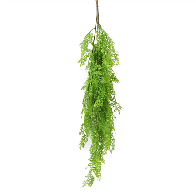 80cm Hanging Fresh Green Dense Maiden Hair Fern Bush UV Resistant - Petal & Stem