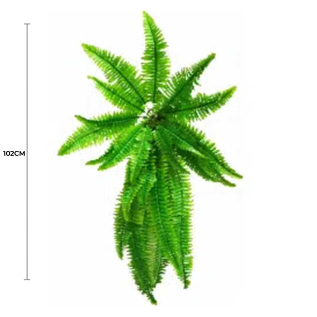 Artificial Boston Hanging Fern 102cm - Petal & Stem