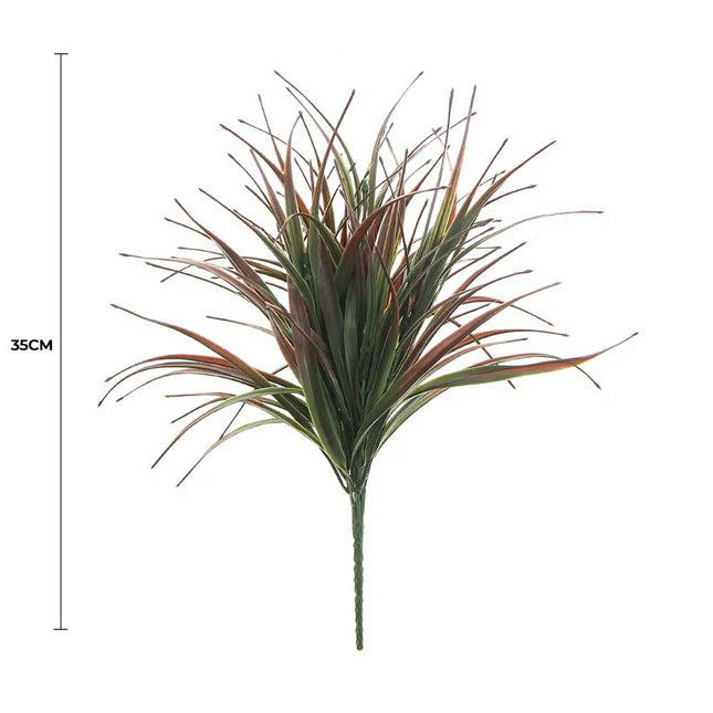 Artificial Brown Tipped Grass Plant UV Resistant 35cm - Petal & Stem