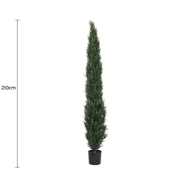 Artificial Cypress Pine Tree UV Resistant 2.1M - Petal & Stem