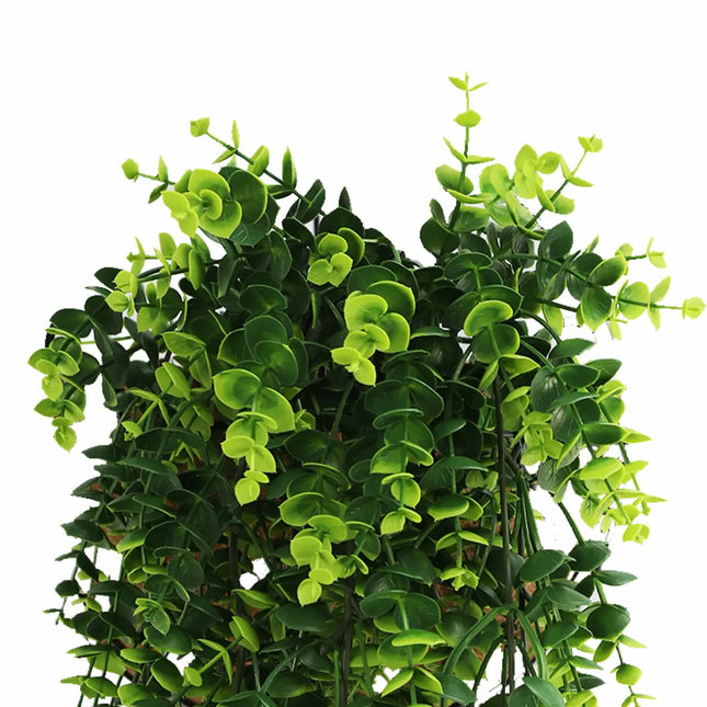 Artificial Dense Hanging Lush Green Eucalyptus Garland Bush UV Resistant and Fire Rated 18cm x 77cm - Petal & Stem