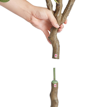 Artificial Eucalyptus Tree, 15.2cm Tall Faux Plant, Secure PE Material & Anti Tip Tilt Protection - Petal & Stem