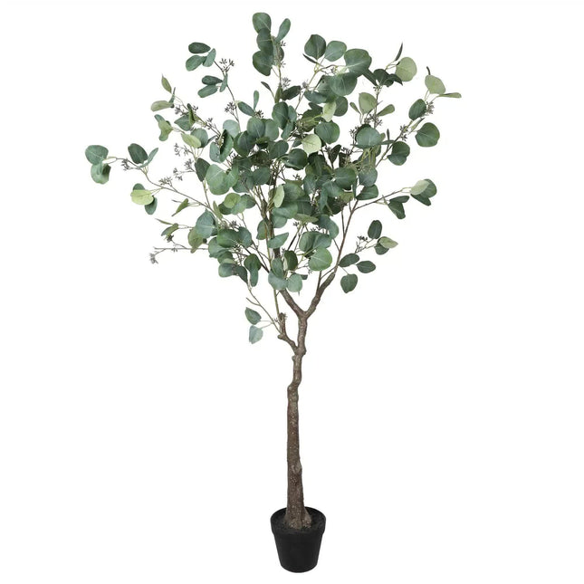 Artificial Eucalyptus Tree (Red Box Eucalyptus Polyanthemos) 150cm - Petal & Stem