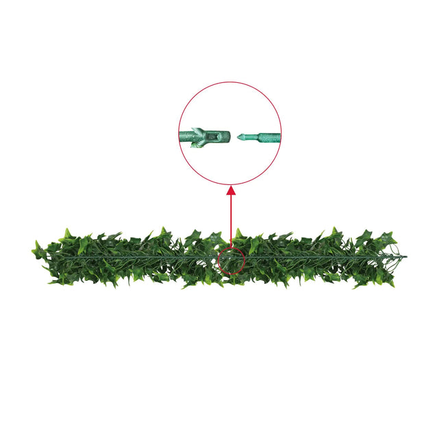 Artificial Extendable Hanging Bright Green Ivy Bushy Vine UV Resistant 55cm - Petal & Stem