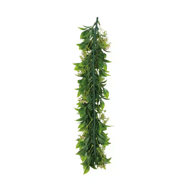 Artificial Extendable Hanging Flowering Star Jasmine Garland UV Resistant 55cm - Petal & Stem