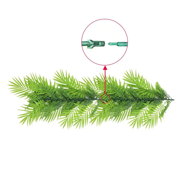 Artificial Extendable Hanging Tropical Palm and Fern Vine 55cm UV Resistant - Petal & Stem