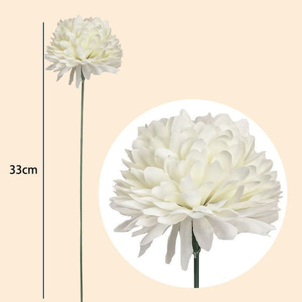 Artificial flower White Dandelion 33cm per stem - Petal & Stem