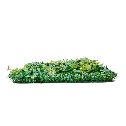 Artificial Grass Wall Panels, 12 PCS 20 x 20 inch, 3D Combination Greenery Boxwood Panel - Petal & Stem