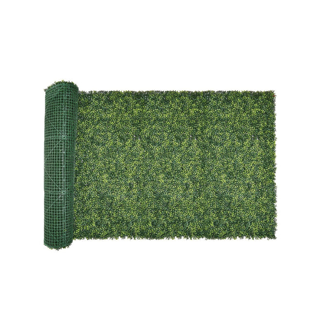 Artificial Grass Wall Panels, 40 x 120 inch, Milan Grass Greenery Boxwood Panel for Indoor Outdoor Green Decor & Ivy Fence Covering, Privacy Backdrop Wall Hedge Screen for Garden - Petal & Stem