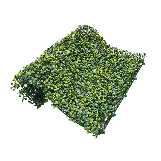Artificial Grass Wall Panels, 40 x 120 inch, Milan Grass Greenery Boxwood Panel for Indoor Outdoor Green Decor & Ivy Fence Covering, Privacy Backdrop Wall Hedge Screen for Garden - Petal & Stem