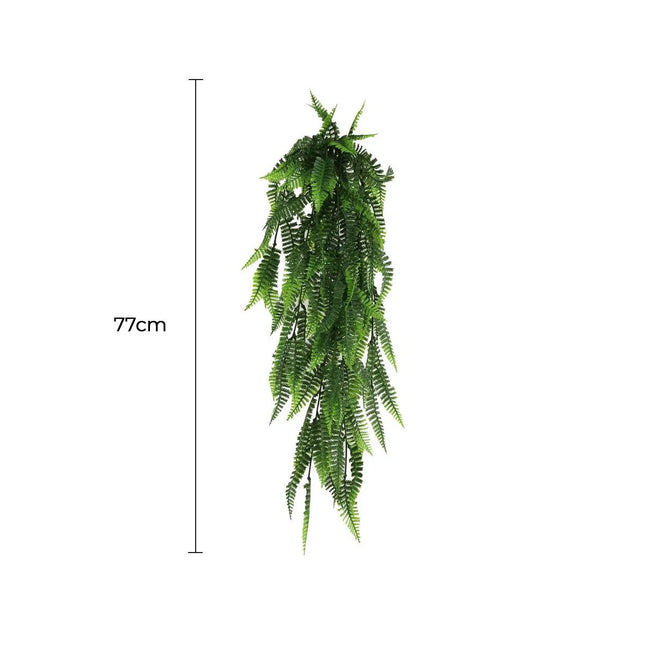 Artificial Hanging Bracken Fern Stem UV Resistant 77 cm - Petal & Stem
