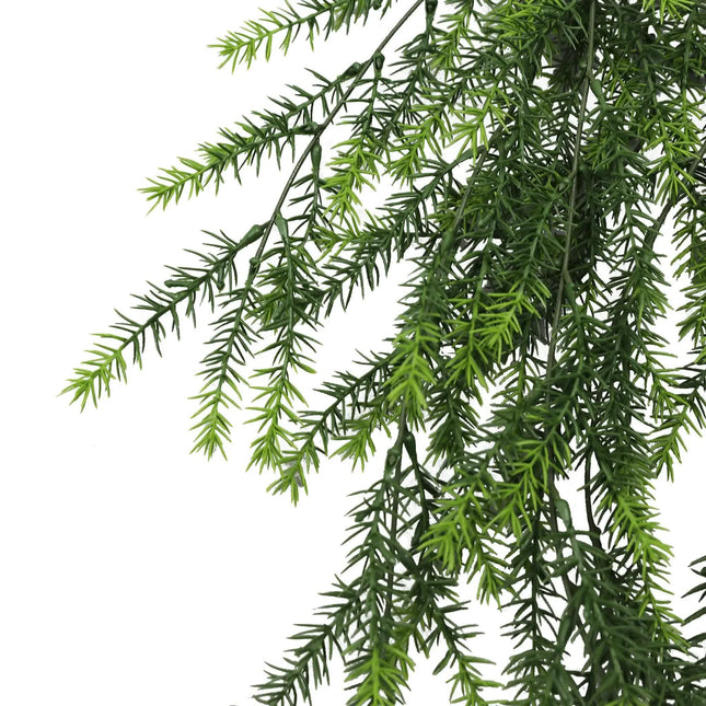 Artificial Hanging Cedar Vine Garland Bush UV Resistant and Fire Rated 20cm x 76cm - Petal & Stem