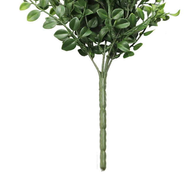 Artificial Hanging Dark Green Hanging Pearls Garland Bush UV Resistant and Fire Rated 20cm x 79cm - Petal & Stem