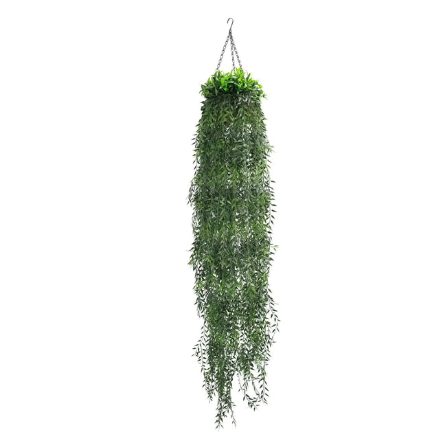 Artificial Hanging Fern Basket UV Resistant 26cm x 135cm - Petal & Stem