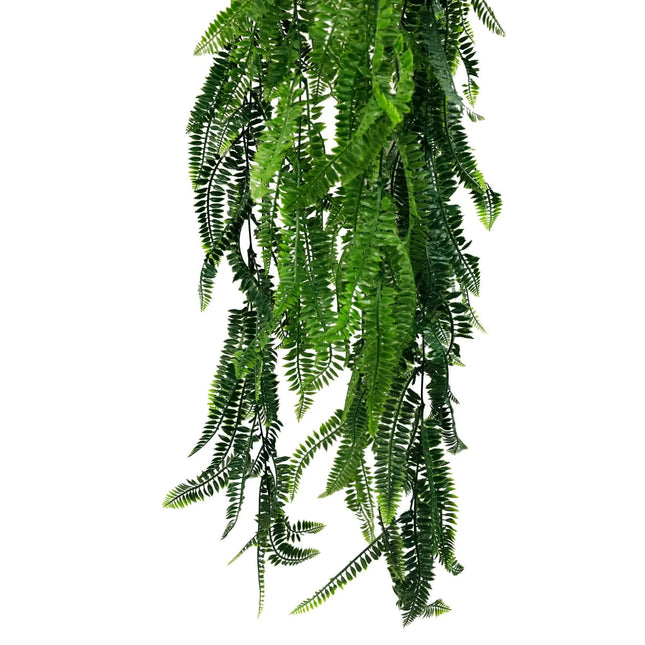 Artificial Hanging Fern Basket UV Resistant 35cm x 125cm - Petal & Stem