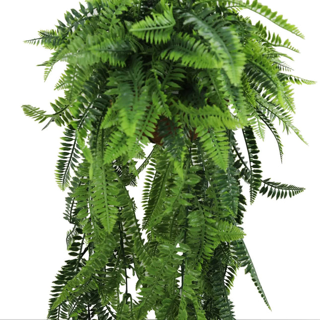 Artificial Hanging Fern Basket UV Resistant 35cm x 125cm - Petal & Stem