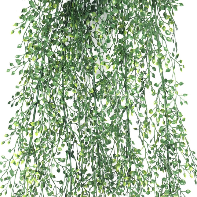 Artificial Hanging Jade Leaf Vine UV Resistant 90cm - Petal & Stem