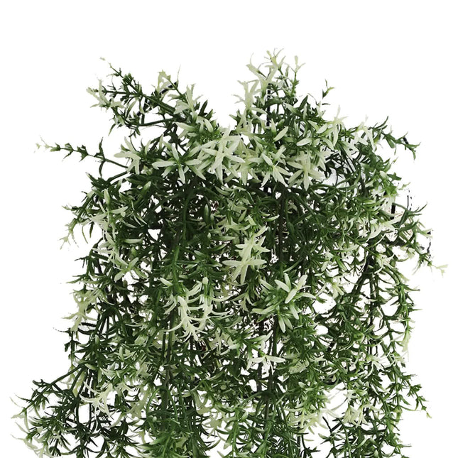 Artificial Hanging Star Jasmine Vine UV Resistant and Fire Rated 20cm x 76cm - Petal & Stem