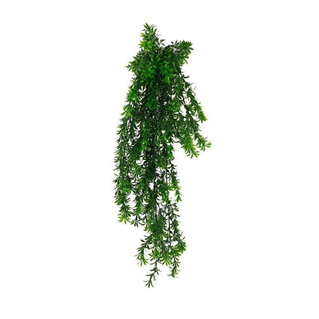 Artificial Hanging Willow Leaf Garland Bush UV Resistant and Fire Rated 18cm x 76cm - Petal & Stem