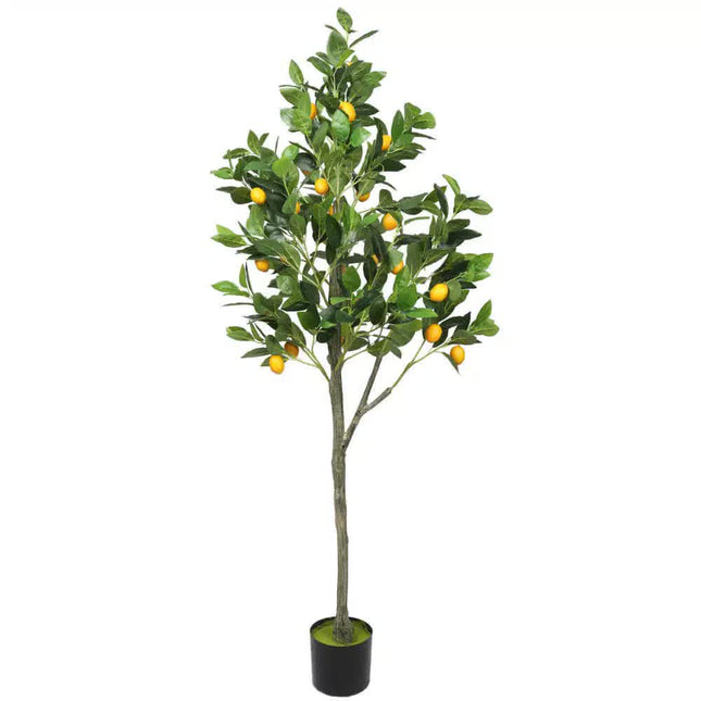 Artificial Lemon Tree (Potted) with Lemons 150cm - Petal & Stem