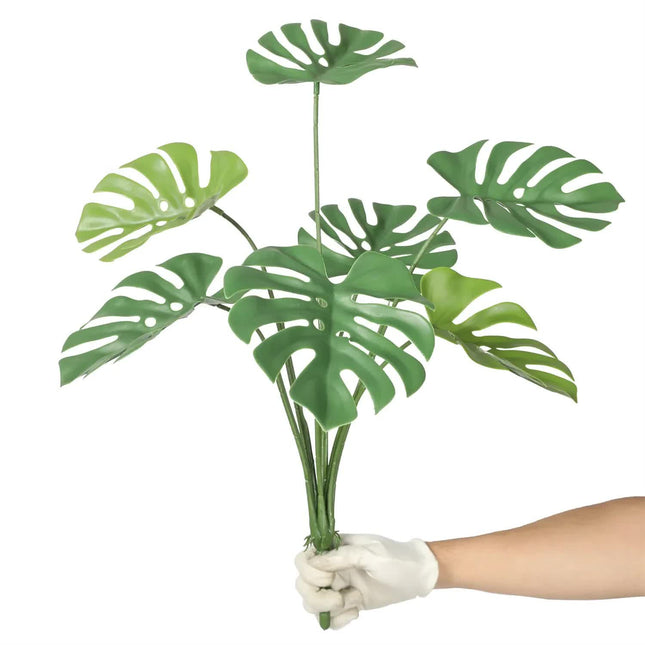 Artificial Monstera Split Leaf Philodendron Plant Stem 60cm UV Resistant - Petal & Stem