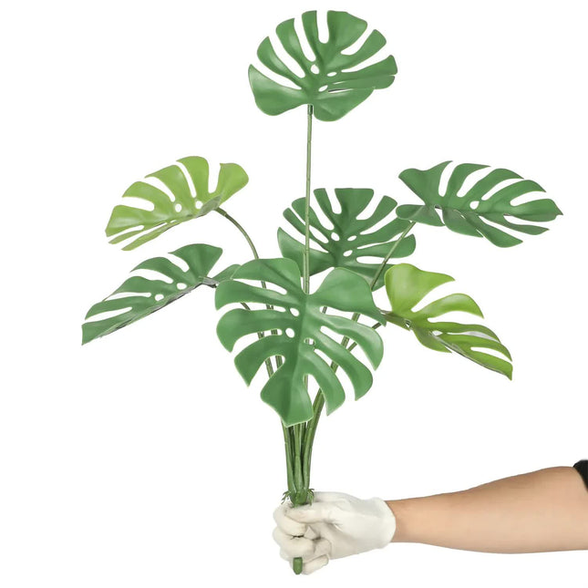 Artificial Monstera Split Leaf Philodendron Plant Stem 60cm UV Resistant - Petal & Stem