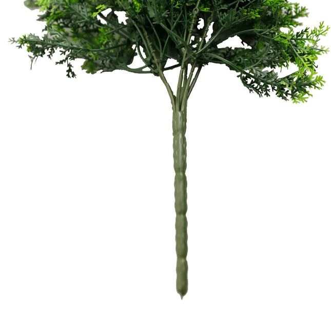 Artificial Mossy Hanging Cedar Vine Garland Bush UV Resistant and Fire Rated 22cm x 76cm - Petal & Stem