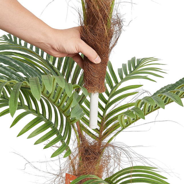 Artificial Palm Tree, 1219mm Tall Faux Plant, Secure PE Material & Anti Tip Tilt Protection Low Maintenance Plant - Petal & Stem