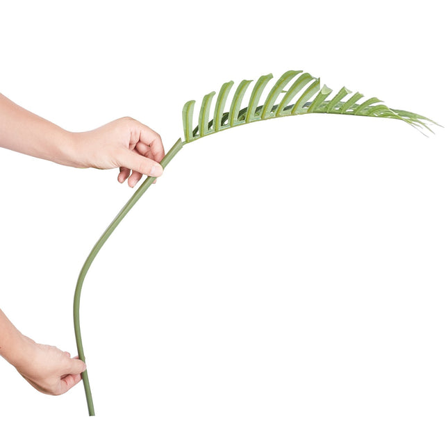 Artificial Palm Tree, 1219mm Tall Faux Plant, Secure PE Material & Anti Tip Tilt Protection Low Maintenance Plant - Petal & Stem