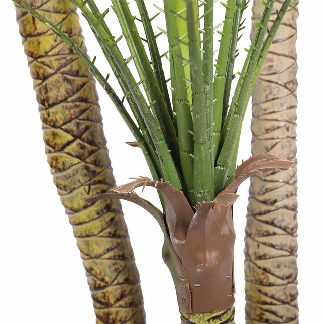 Artificial Parlour Palm Tree 180cm Multi Trunk UV Resistant - Petal & Stem