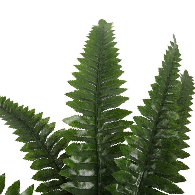 Artificial Potted Natural Green Boston Fern (50cm high 70cm wide) - Petal & Stem