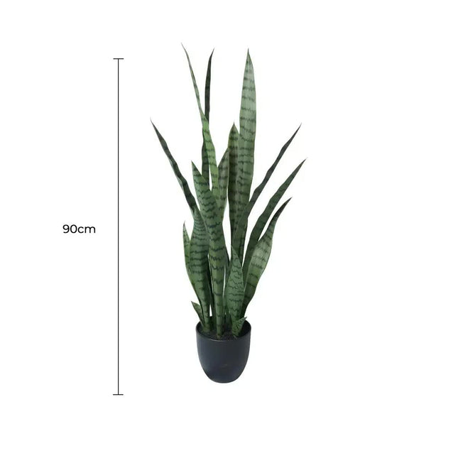 Artificial Snake Plant Sansevieria UV Resistant 90cm - Petal & Stem