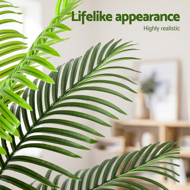 Artiss 100cm Artificial Palm Tree Faux Trees Indoor Decor Artificial Plants Lifelike Plant - Petal & Stem