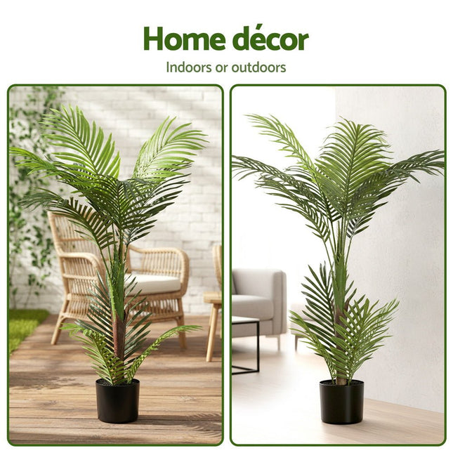 Artiss 100cm Artificial Palm Tree Faux Trees Indoor Decor Artificial Plants Lifelike Plant - Petal & Stem