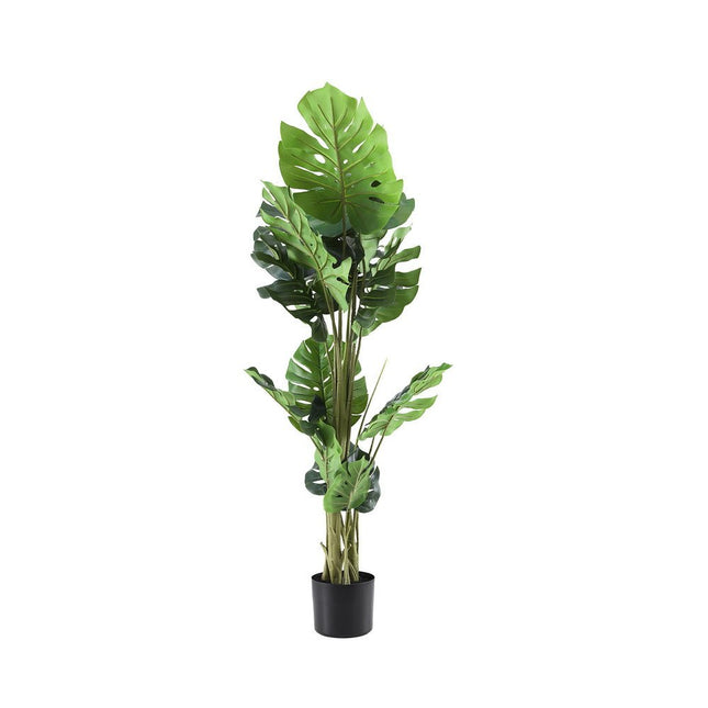 Artiss 140cm Artificial Monstera Tree Faux Trees Indoor Decor Artificial Plants Lifelike Plant 1.4M - Petal & Stem