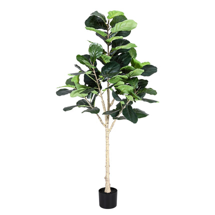 Artiss 180cm Artificial Fiddle Tree Faux Trees Indoor Decor Artificial Plants Lifelike Plant 1.8M - Petal & Stem