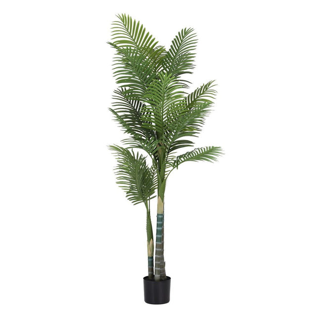 Artiss 180cm Artificial Palm Tree Faux Trees Indoor Decor Artificial Plants Lifelike Plant 1.8M - Petal & Stem