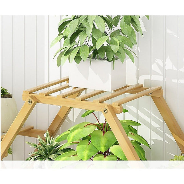 Bamboo Multilayer Flower Plant Bonsai Rack Shelf Stand Porch Lawn Patio - Petal & Stem