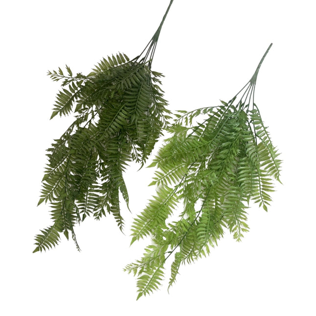 Bulk 12 Artificial Hanging Fern 2 Assort 79cm - Petal & Stem