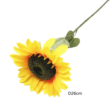Bulk 12 Artificial Sunflower Spray 26x87cm - Petal & Stem
