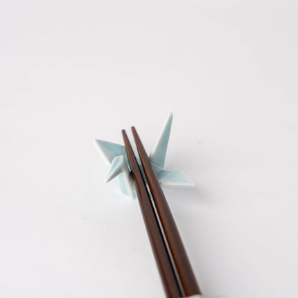 Chopstick Rest Origami Crane Light Blue - Petal & Stem