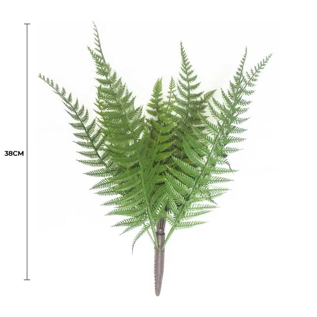 Dark Fern Stem UV Resistant 38cm - Petal & Stem